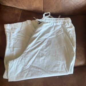 Women’s Capris Concepts Sportswear Size Petite Large Sage Green/White Check
